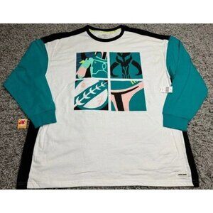 NWT Disney Parks Star Wars Shirt White Green Boba Fett Long Sleeve Shirt Size L